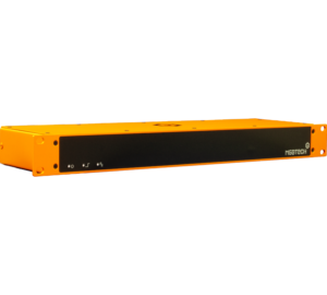 MGB-TECH 9-port PPS pulse and NMEA signal isolated splitter front view showing LED indicators